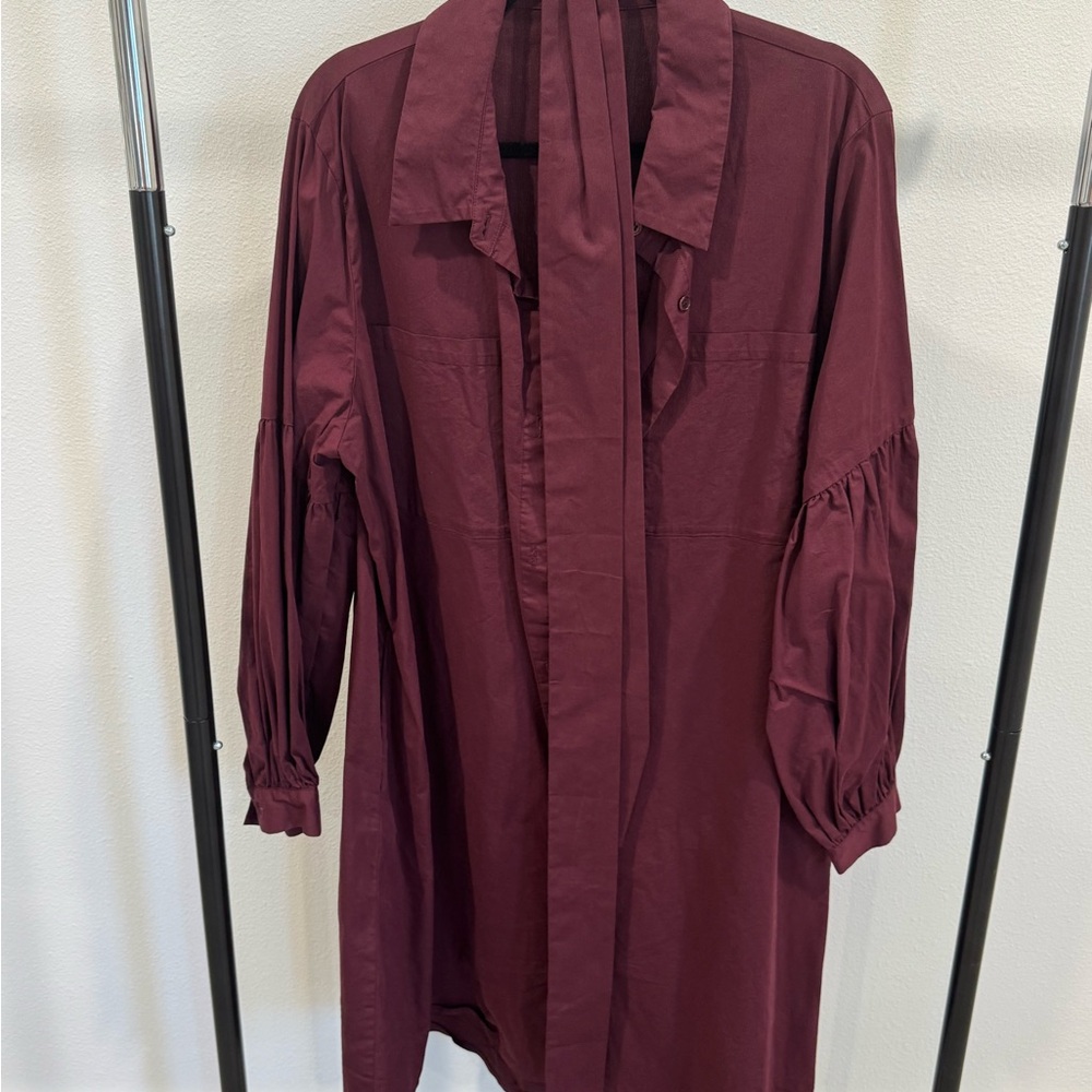 RUTI Balloon Sleeved Shirt Dress